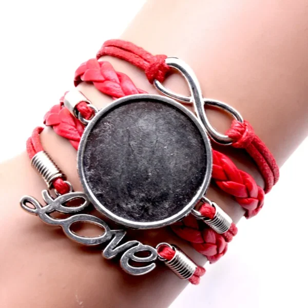 Infinity In Love leatherette Bracelet - Image 4