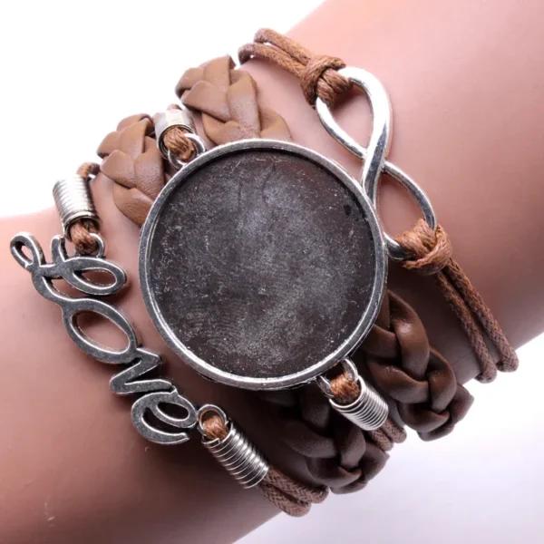 Infinity In Love leatherette Bracelet - Image 5